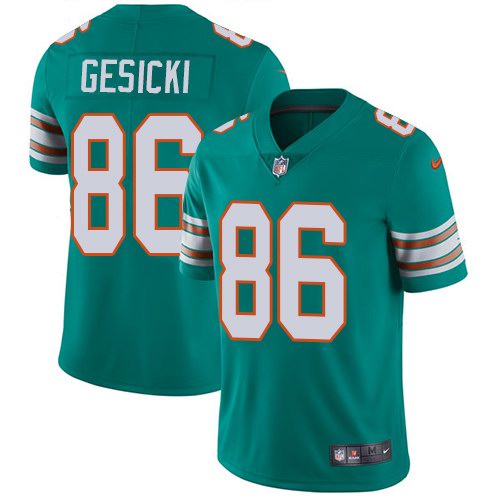 Nike Dolphins 86 Mike Gesicki Aqua Throwback Youth Vapor Untouchable Limited Jersey