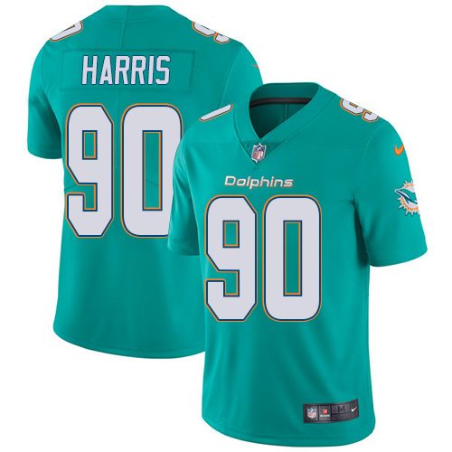 Nike Dolphins 90 Charles Harris Aqua Vapor Untouchable Limited Jersey