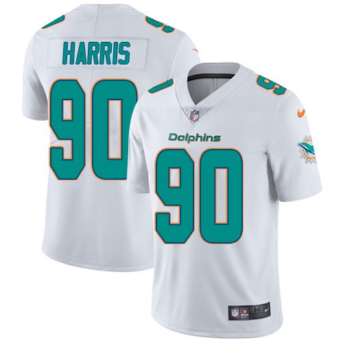 Nike Dolphins 90 Charles Harris White Vapor Untouchable Limited Jersey