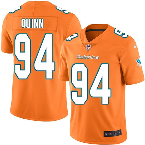 Nike Dolphins 94 Robert Quinn Orange Vapor Untouchable Limited Jersey