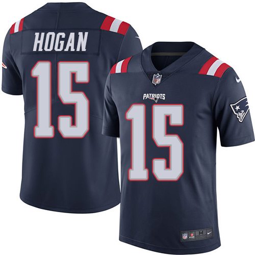 Nike Patriots 15 Chris Hogan Navy Youth Color Rush Limited Jersey