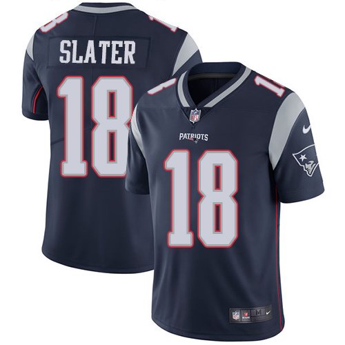 Nike Patriots 18 Matt Slater Navy Vapor Untouchable Limited Jersey