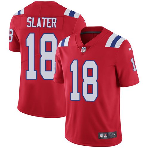 Nike Patriots 18 Matt Slater Red Vapor Untouchable Limited Jersey