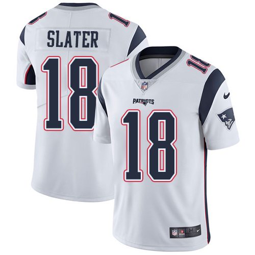 Nike Patriots 18 Matt Slater White Vapor Untouchable Limited Jersey