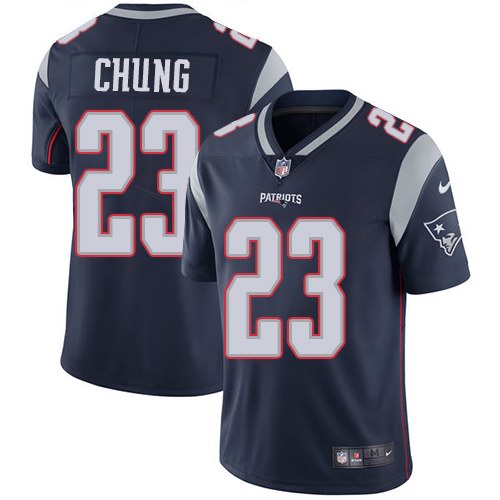Nike Patriots 23 Patrick Chung Navy Youth Vapor Untouchable Limited Jersey