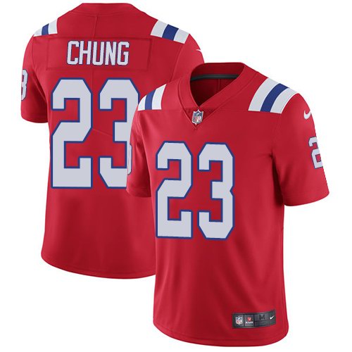 Nike Patriots 23 Patrick Chung Red Alternate Youth Vapor Untouchable Limited Jersey