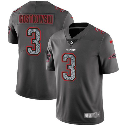 Nike Patriots 3 Stephen Gostkowski Gray Static Vapor Untouchable Limited Jersey Nike Patriots 3 Stephen Gostkowski Gray Static Vapor Untouchable Limited Jersey