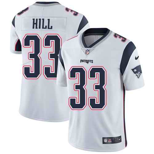Nike Patriots 33 Jeremy Hill White Vapor Untouchable Limited Jersey