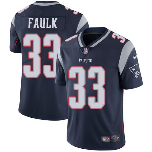 Nike Patriots 33 Kevin Faulk Navy Vapor Untouchable Limited Jersey