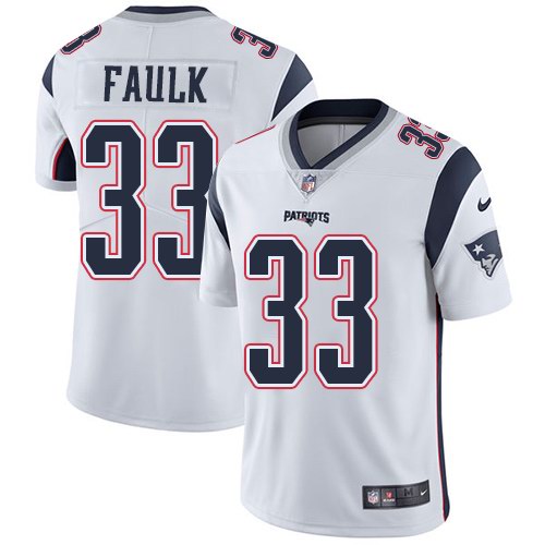 Nike Patriots 33 Kevin Faulk White Youth Vapor Untouchable Limited Jersey