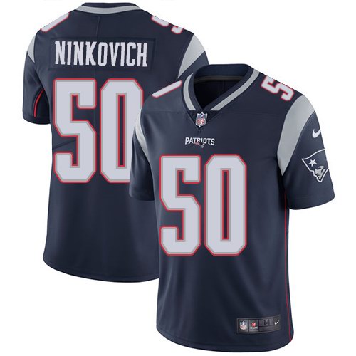 Nike Patriots 50 Rob Ninkovich Navy Vapor Untouchable Limited Jersey