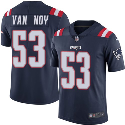 Nike Patriots 53 Kyle Van Noy Navy Youth Color Rush Limited Jersey