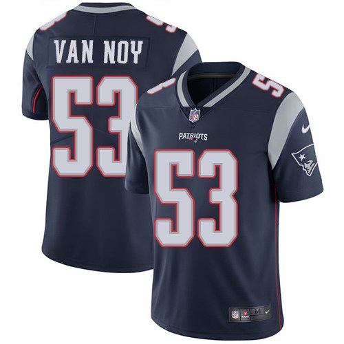 Nike Patriots 53 Kyle Van Noy Navy Vapor Untouchable Limited Jersey