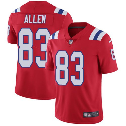 Nike Patriots 83 Dwayne Allen Red Alternate Vapor Untouchable Limited Jersey