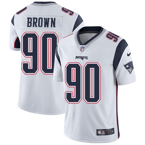 Nike Patriots 90 Malcom Brown 90 Malcom Brown White Youth Vapor Untouchable Limited Jersey