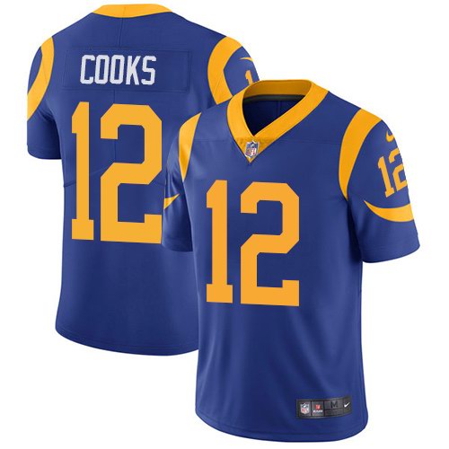 Nike Rams 12 Brandin Cooks Royal Alternate Youth Vapor Untouchable Limited Jersey - Click Image to Close