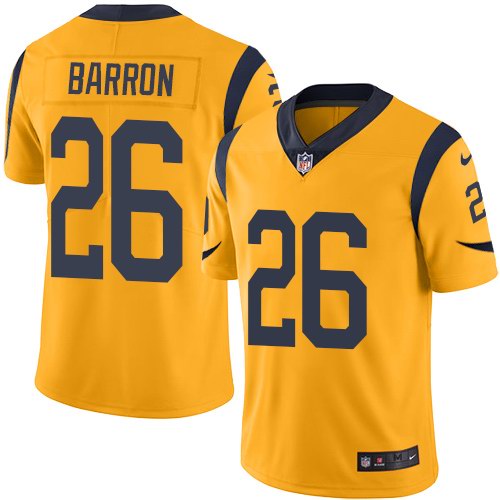 Nike Rams 26 Mark Barron Gold Color Rush Limited Jersey - Click Image to Close