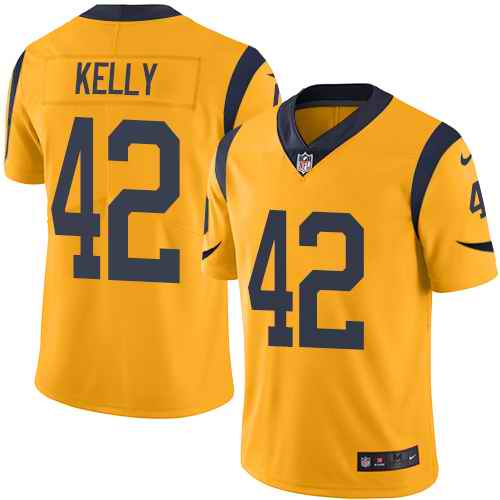 Nike Rams 42 John Kelly Gold Color Rush Limited Jersey
