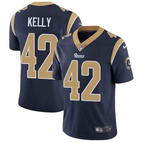 Nike Rams 42 John Kelly Navy Vapor Untouchable Limited Jersey