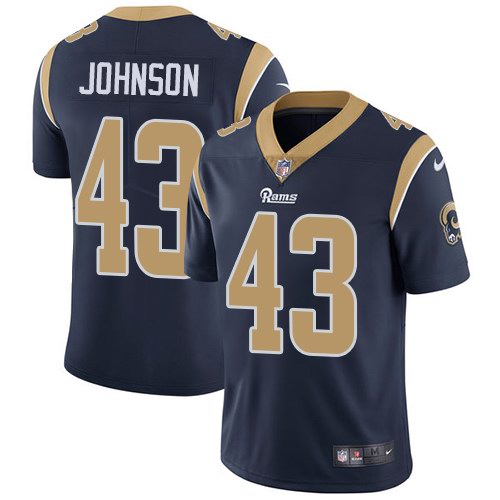 Nike Rams 43 John Johnson Navy Vapor Untouchable Limited Jersey