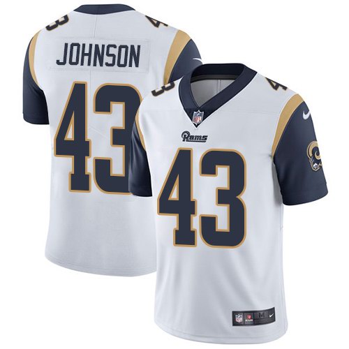 Nike Rams 43 John Johnson White Vapor Untouchable Limited Jersey