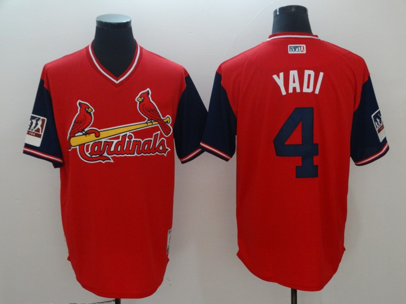 Cardinals 4 Yadier Molina Yadi Red 2018 Players' Weekend Authentic Team Jersey