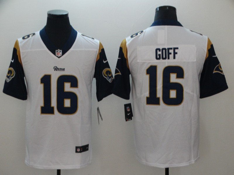 Nike Rams 16 Jared Goff White Vapor Untouchable Limited Jersey