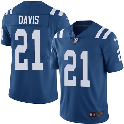 Nike Colts 21 Vontae Davis Royal Vapor Untouchable Limited Jersey
