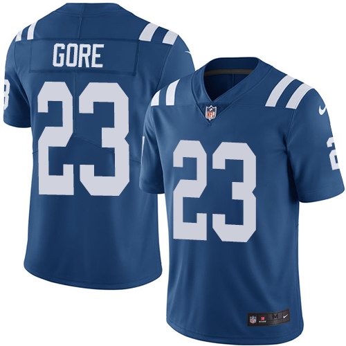 Nike Colts 23 Frank Gore Royal Youth Vapor Untouchable Limited Jersey