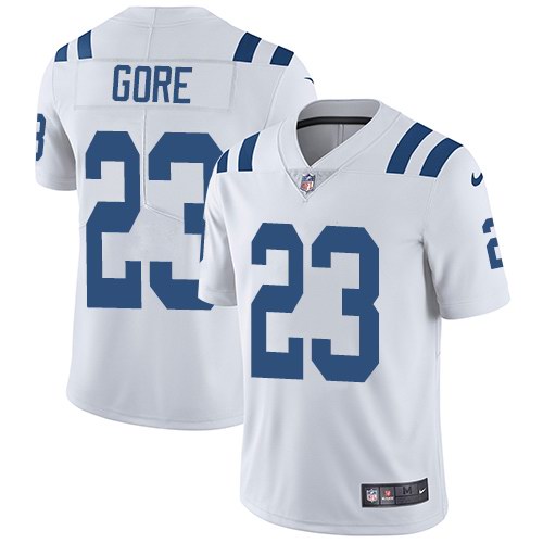 Nike Colts 23 Frank Gore White Vapor Untouchable Limited Jersey