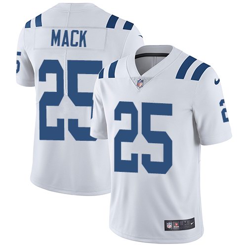 Nike Colts 25 Marlon Mack White Youth Vapor Untouchable Limited Jersey - Click Image to Close