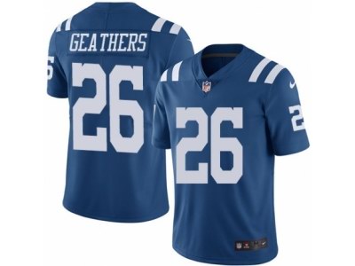 Nike Colts 26 Clayton Geathers Royal Youth Color Rush Limited Jersey