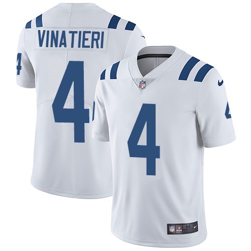 Nike Colts 4 Adam Vinatieri White Youth Vapor Untouchable Limited Jersey