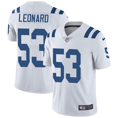 Nike Colts 53 Darius Leonard White Youth Vapor Untouchable Limited Jersey