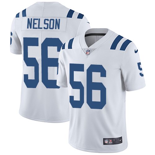 Nike Colts 56 Quenton Nelson White Youth Vapor Untouchable Limited Jersey