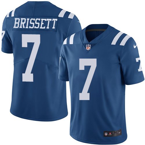Nike Colts 7 Jacoby Brissett Royal Color Rush Limited Jersey
