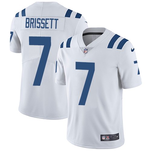 Nike Colts 7 Jacoby Brissett White Youth Vapor Untouchable Limited Jersey