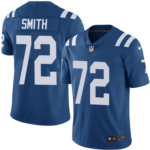 Nike Colts 72 Braden Smith Royal Vapor Untouchable Limited Jersey
