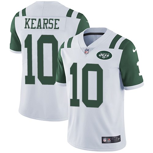 Nike Jets 10 Jermaine Kearse White Youth Vapor Untouchable Limited Jersey