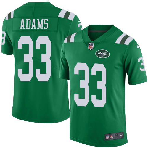 Nike Jets 33 Jamal Adams Green Youth Color Rush Limited Jersey