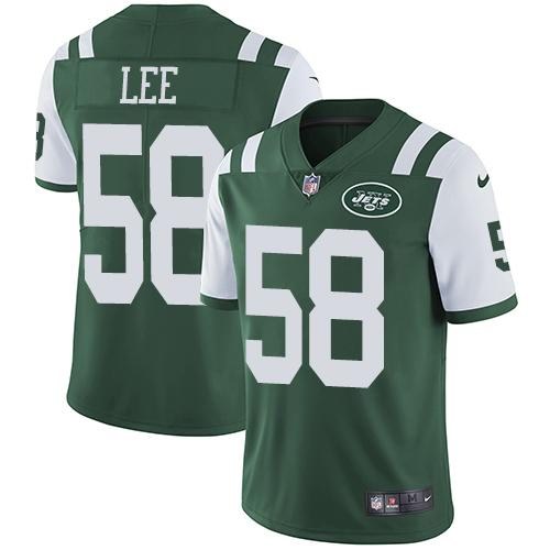 Nike Jets 58 Darron Lee Green Youth Vapor Untouchable Limited Jersey