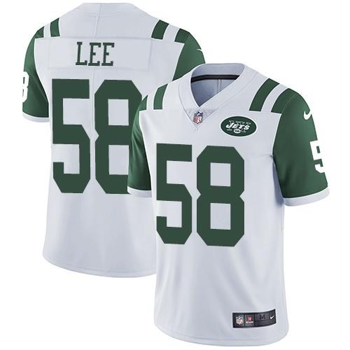 Nike Jets 58 Darron Lee White Youth Vapor Untouchable Limited Jersey