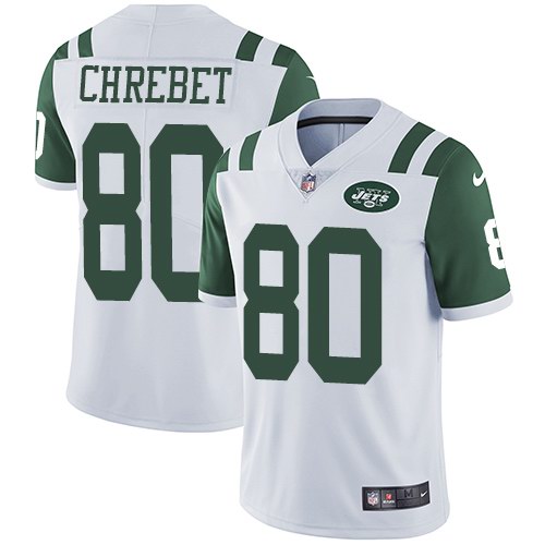 Nike Jets 80 Wayne Chrebet White Vapor Untouchable Limited Jersey