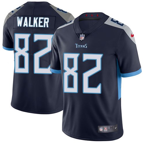 Nike Titans 82 Delanie Walker Navy Youth New 2018 Vapor Untouchable Limited Jersey