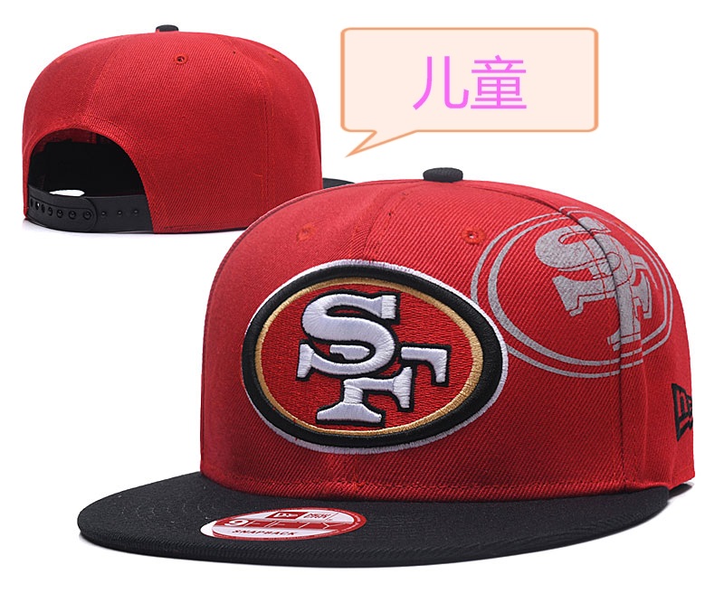 49ers Team Logo Red Youth Adjustable Hat GS