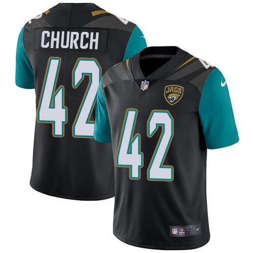 Nike Jaguars 42 Barry Church Black Alternate Youth Vapor Untouchable Limited Jersey - Click Image to Close