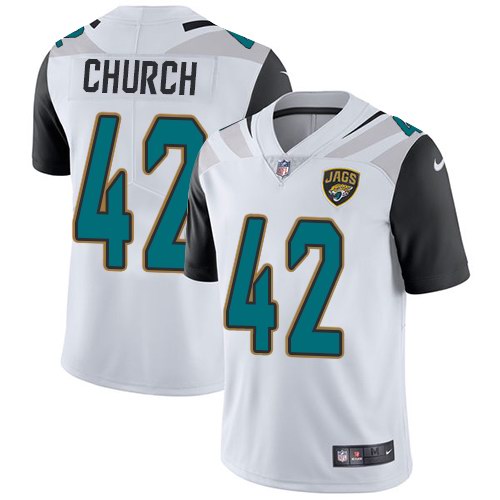 Nike Jaguars 42 Barry Church White Youth Vapor Untouchable Limited Jersey
