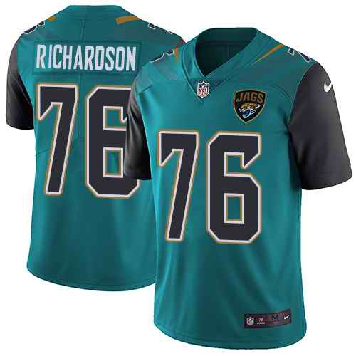 Nike Jaguars 76 Will Richardson Teal Vapor Untouchable Limited Jersey