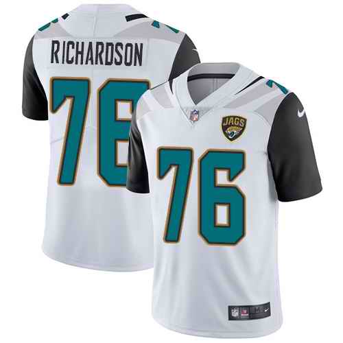 Nike Jaguars 76 Will Richardson White Youth Vapor Untouchable Limited Jersey - Click Image to Close