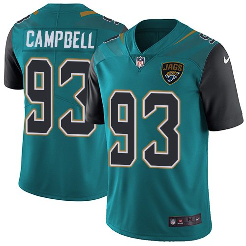 Nike Jaguars 93 Calais Campbell Teal Youth Vapor Untouchable Limited Jersey